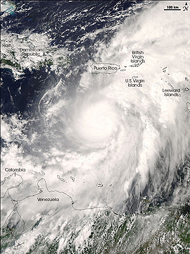 NASA's Aqua photo of Hurricane Omar