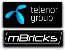 Telenor + mBrick logos