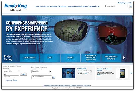 Honeywell's BendixKing homepage