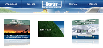 Newtec homepage
