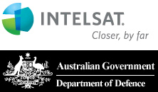 Intelsat + Australian DoD logos