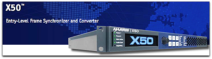 Harris X50 frame sync + converter
