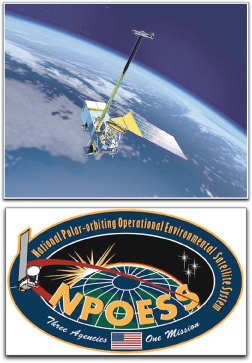 NPOESS patch + satellite