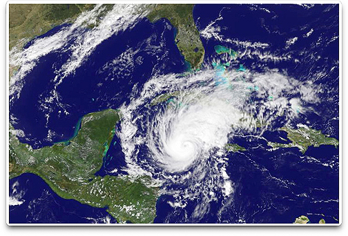 NASA GOES photo of Hurriance Paloma