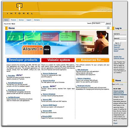 INTOREL homepage