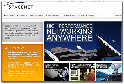 Spacenet homepage