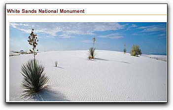 White Sands monument