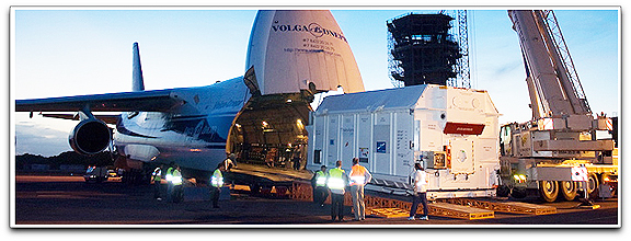 COMSATBw-1 arrives for Arianespace