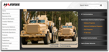 Harris military homepage banner
