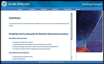 Globe Wireless GlobeRydex homepage