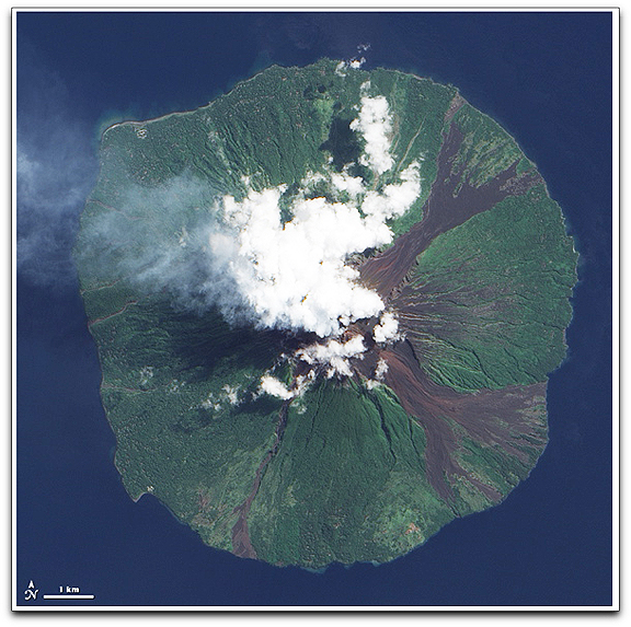 Manam volcano NASA EO-1