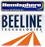 Hemisphere GPS + Beeline logos