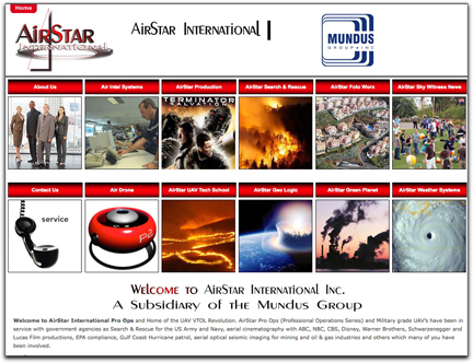 AirStar Int'l homepage