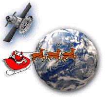 Santa + satellite image