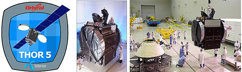 Thor 5 logo + satellite