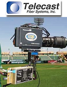 Telecast Fiber Systems logo + fiber POV