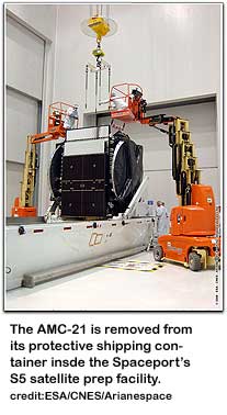 AMC-21 shipped _ removed