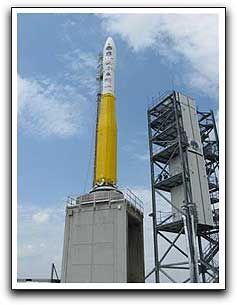 TacSat 3 satellite on Minotaur II at pad