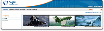 Sagem homepage banner
