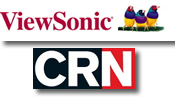 ViewSonic + CRN Magazine logos