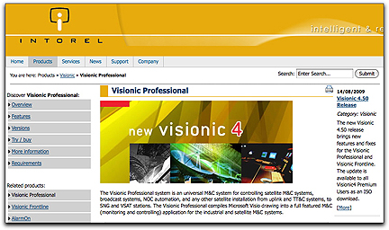 Intorel Visionic page