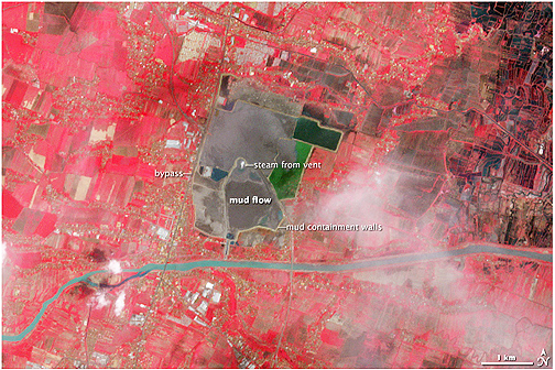 NASA Sidoarjo mud flow photo 2