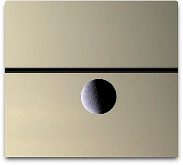 Cassini photo of Rhea