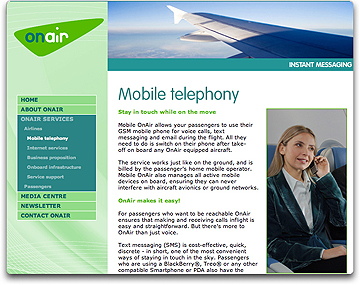 Onair man and woman on plane