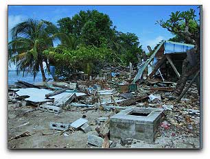 TSF aids In Gizo after tsunami
