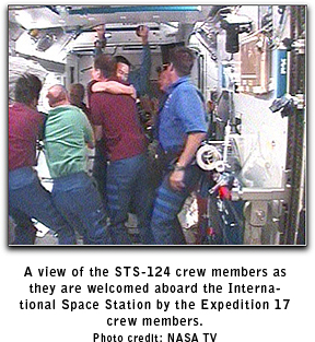 ISS Welcomes New Crew