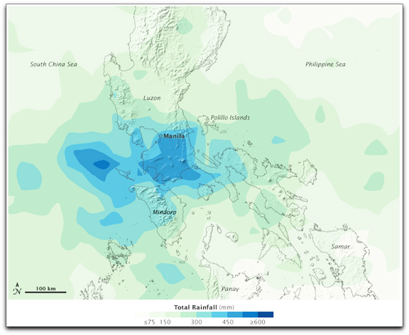 Phillipine rains (NASA TRMM)