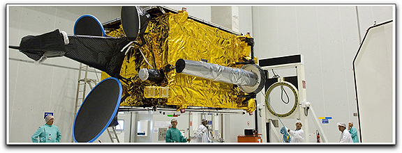 COMSATBw-1 prep by Arianespace @ Spaceport