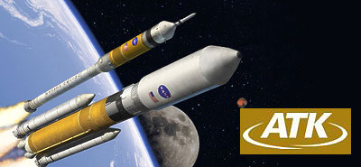 ATK logo + generic rocket photo