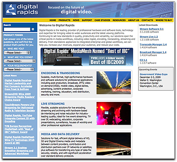 Digital Rapids homepage
