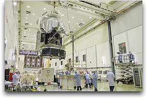 ESA's Herschel transported across cleanroom