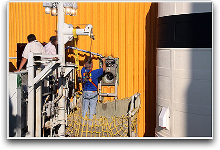 STS-127 GUCP plate removal