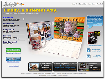 RocketLife.com screen shot