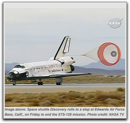 Discovery STS-128 landing @ Edwards AFB