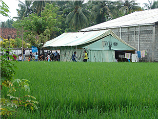 UNICEF tent