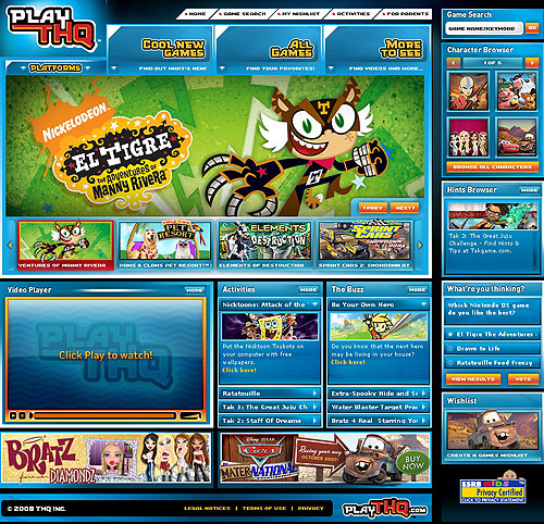 THQ El Tigre home page