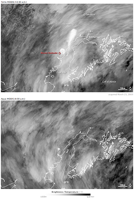 Redoubt volcano imagery