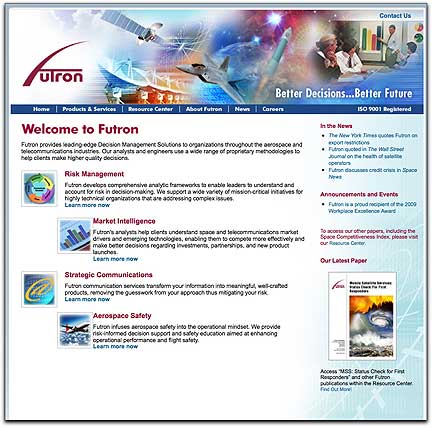 Futron homepage