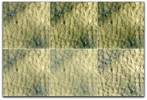 NASA Mars Orbiter ice HiRISE camera