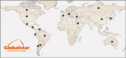 Globalstar map