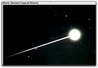 stardust capsule reentry