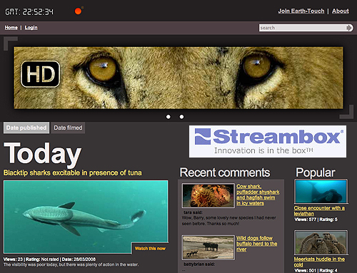 Streambox + Earth-Touch