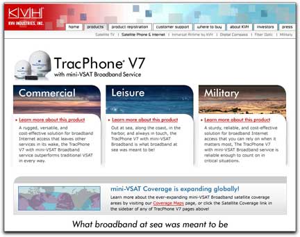 KVH homepage