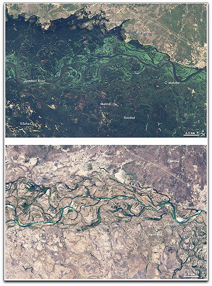 Namibian flood (NASA EO)