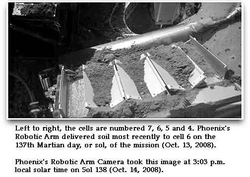 Phoenix Mars Rover lab cells
