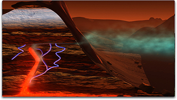 artist's rendition on mars